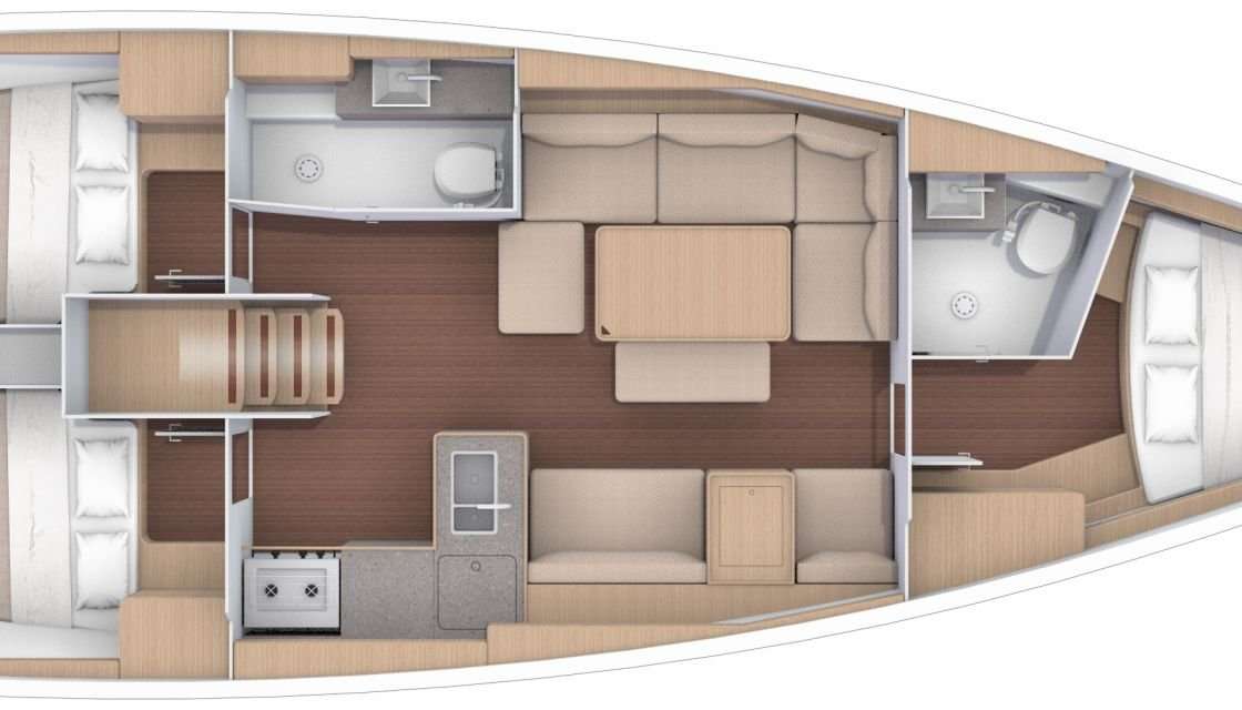 Plans du bateau Dufour 412 Grand Large