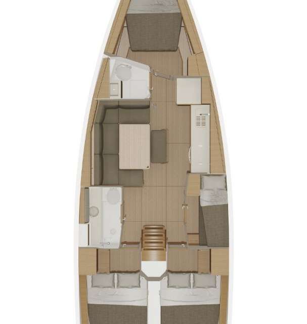 План яхты Dufour 430 Grand Large
