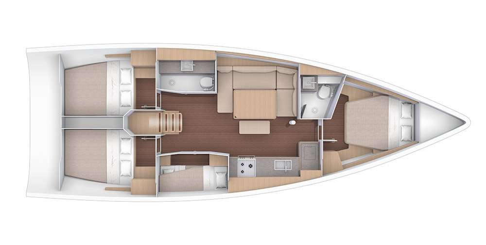 Plans du bateau Dufour 430 Grand Large