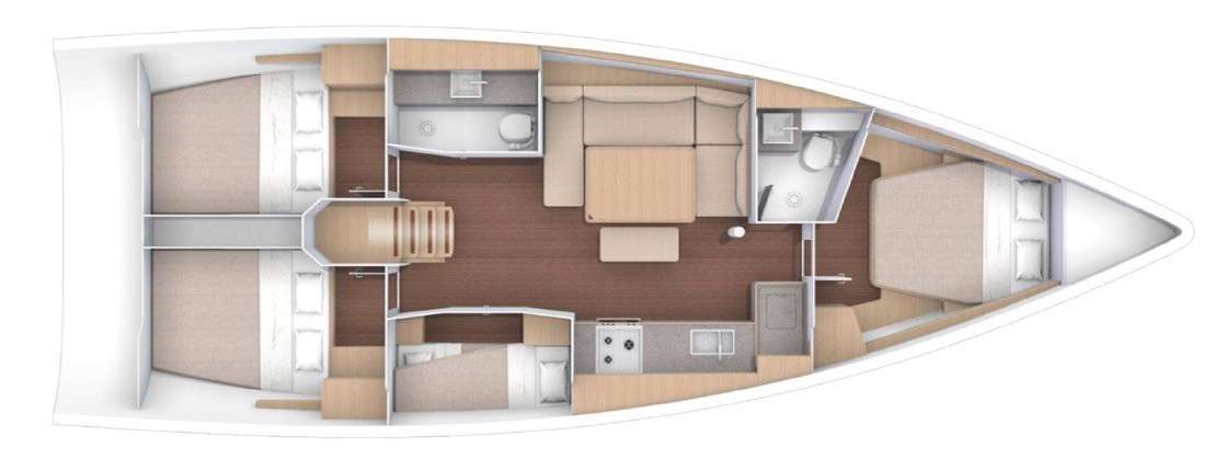 Plans du bateau Dufour 430 Grand Large