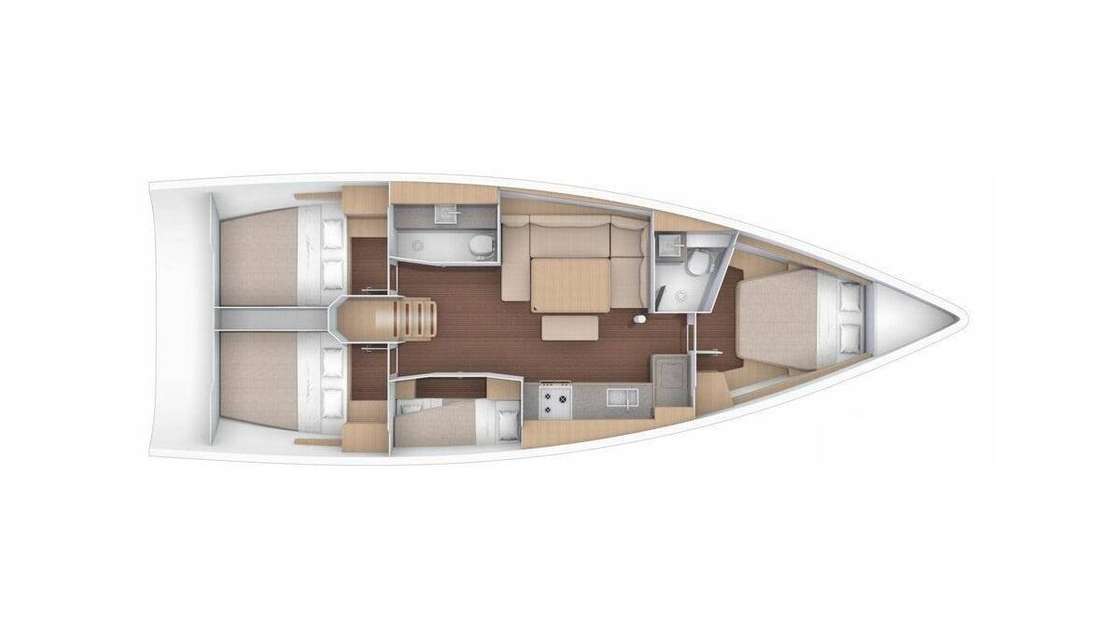 Plans du bateau Dufour 430 Grand Large