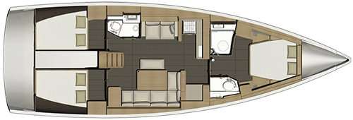 Plans du bateau Dufour 460 Grand Large