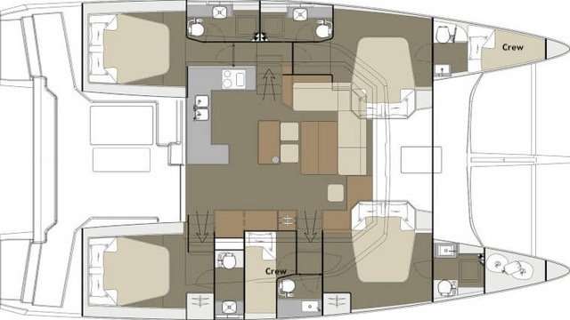 Plans du bateau Dufour 48 Catamaran