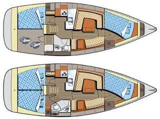 Plans du bateau Elan Impression 384