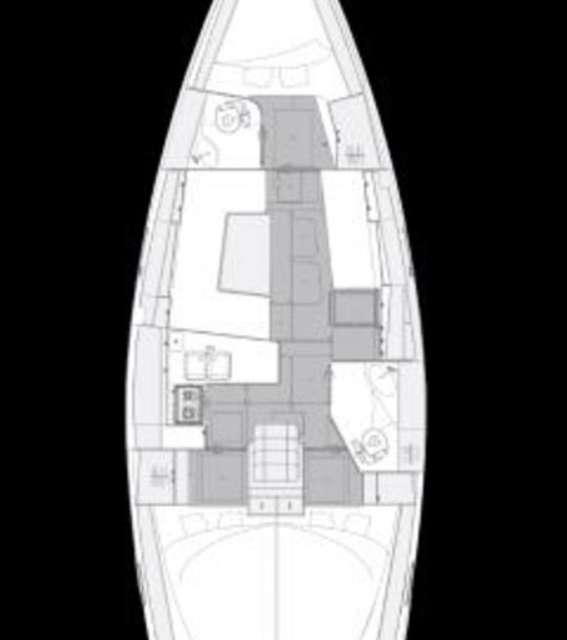 Distribución del barco Elan Impression 40.1