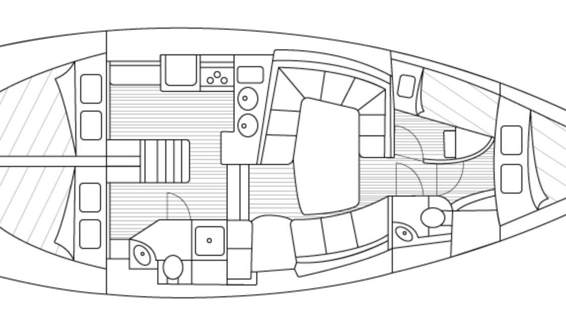 Plans du bateau Elan Impression 434