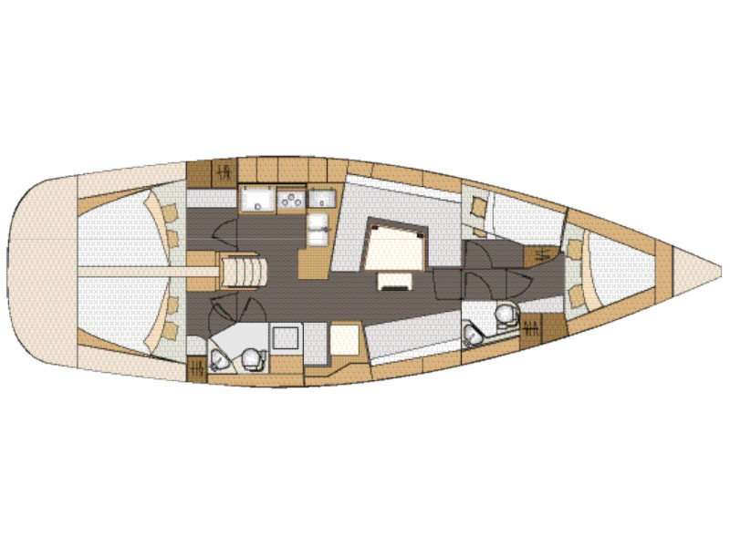 Plans du bateau Elan Impression 45