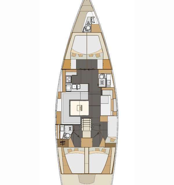 Plans du bateau Elan Impression 50