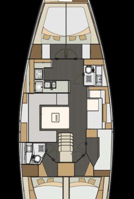 Plans du bateau Elan Impression 50