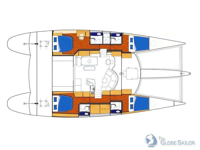 План яхты Eleuthera 60