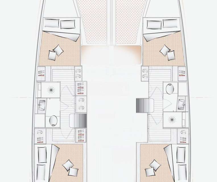 Layout of the boat Excess 11