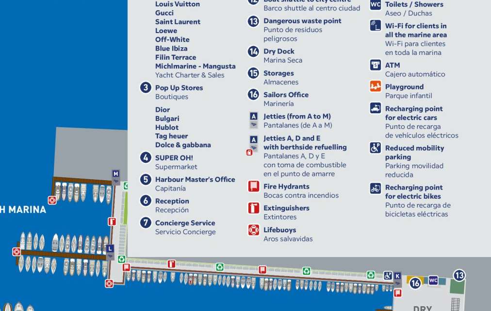 Layout of the boat Faeton Moraga 780