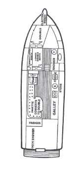 Layout of the boat Fairway 36