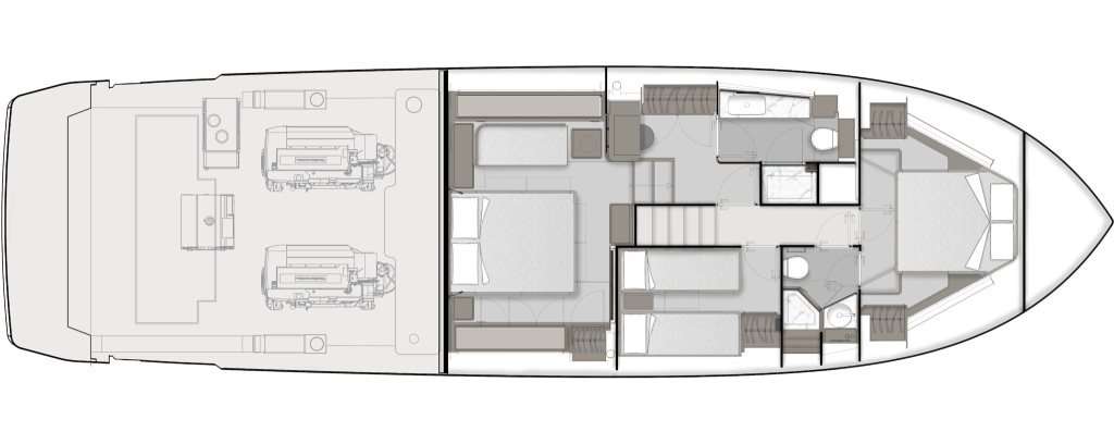 Plans du bateau Ferretti 580