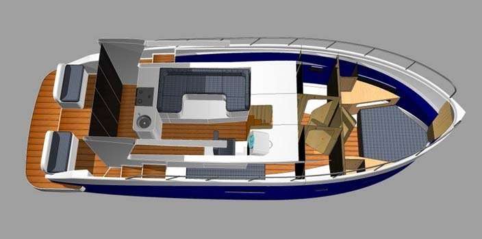 Layout of the boat Futura 36