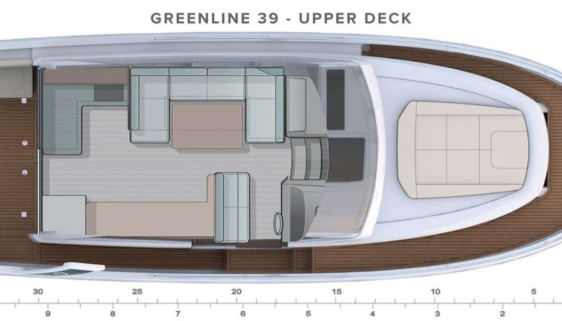 Distribución del barco Greenline 39