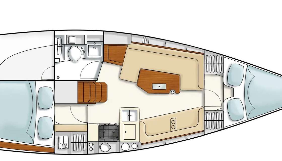 Plans du bateau Hanse 320