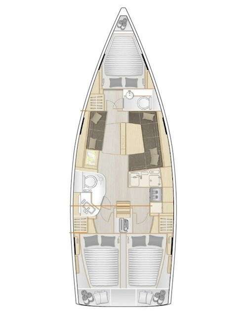 Bootslayouts Hanse 388