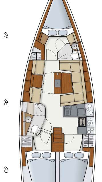 Plans du bateau Hanse 415