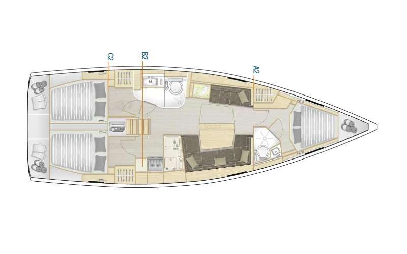 Bootslayouts Hanse 418