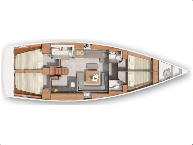 Plans du bateau Hanse 455