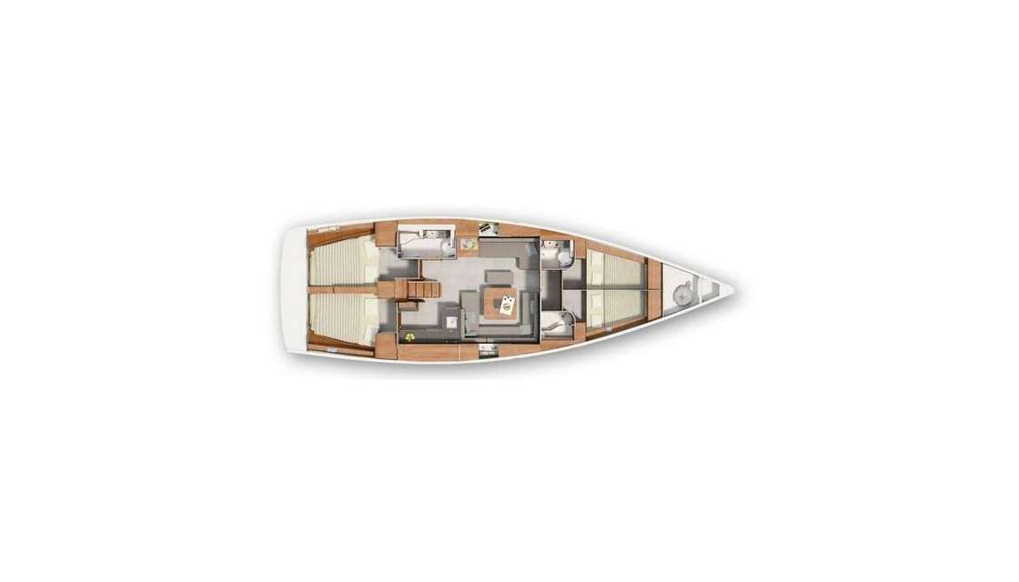 Distribución del barco Hanse 455