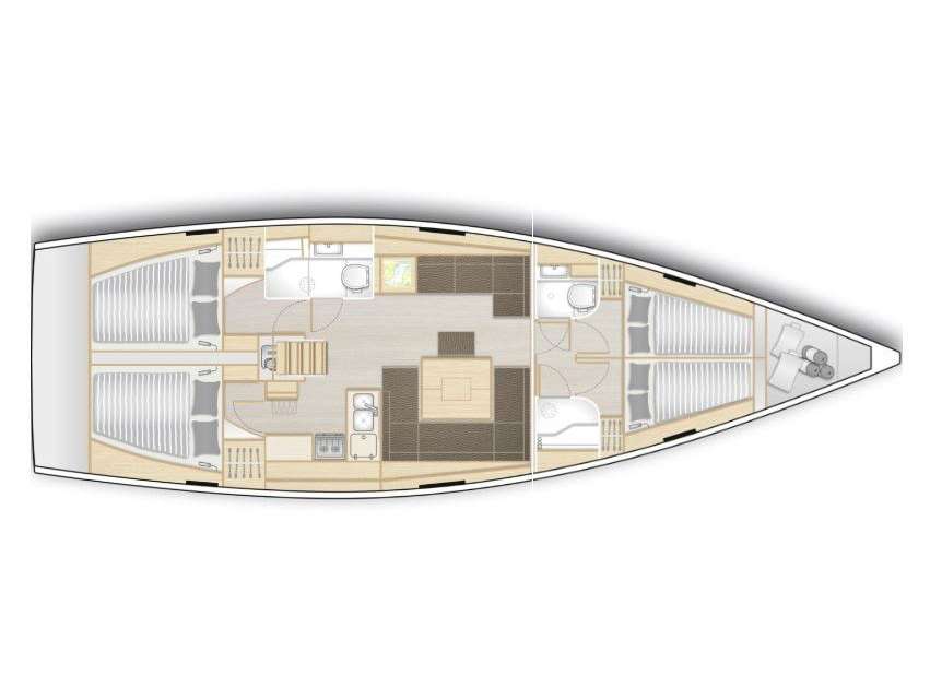 Plans du bateau Hanse 458