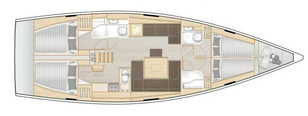 Bootslayouts Hanse 458