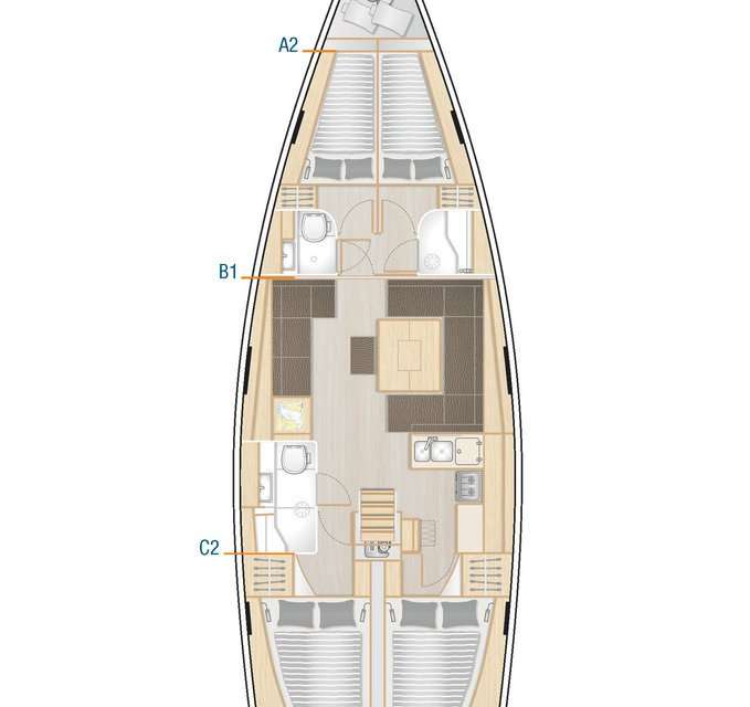 Bootslayouts Hanse 458