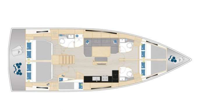 Bootslayouts Hanse 460