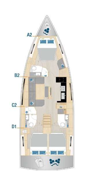 Bootslayouts Hanse 460