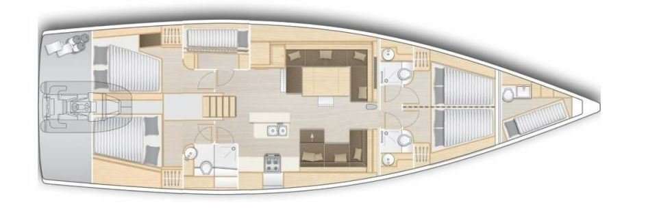 Bootslayouts Hanse 588