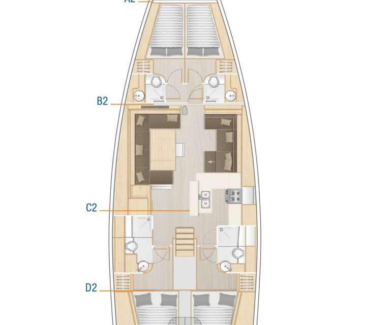 Bootslayouts Hanse 588