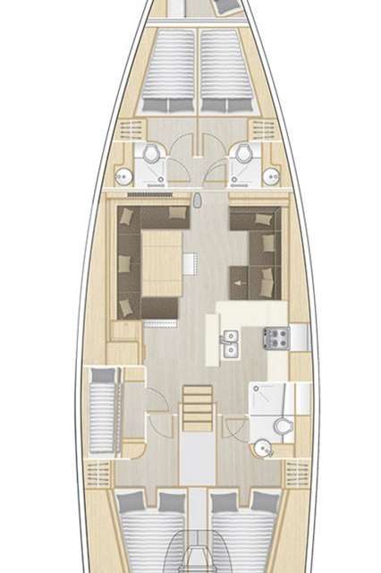 Bootslayouts Hanse 588