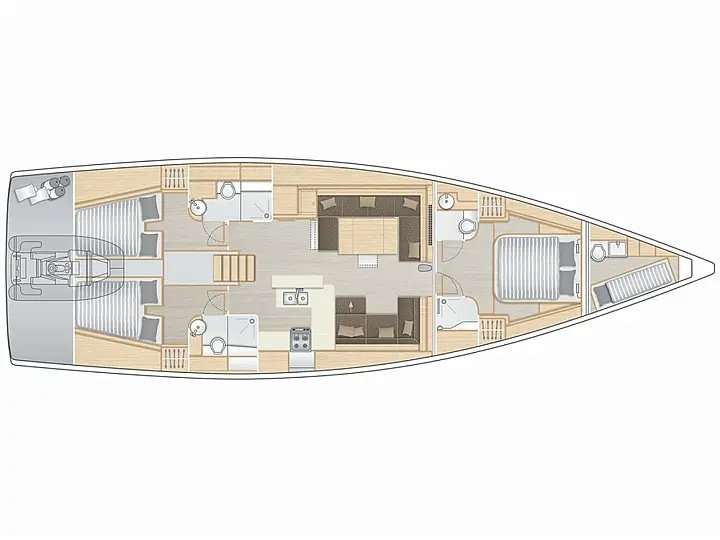 Bootslayouts Hanse 588