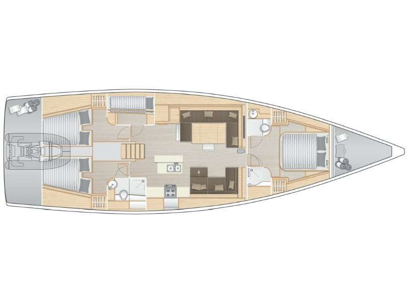 Bootslayouts Hanse 588