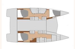 Layout of the boat Isla 40