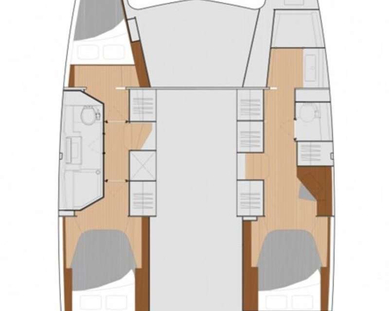 Layout of the boat Isla 40