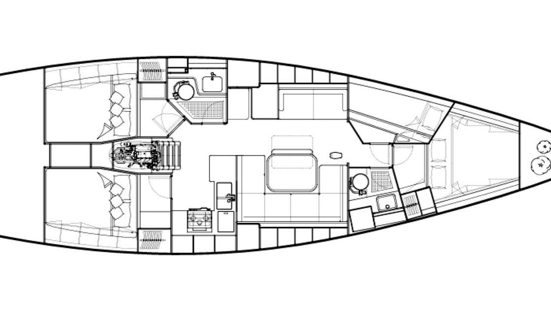 Plans du bateau Italia Yachts 13.98