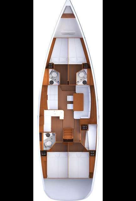 Plans du bateau Jeanneau 53