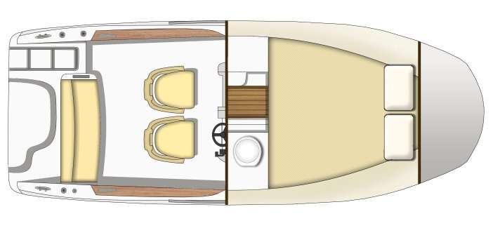 Layout of the boat Key Largo 20