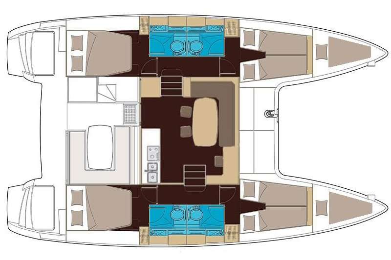 Bootslayouts Lagoon 400 S2