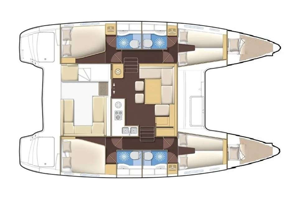 Bootslayouts Lagoon 400 S2