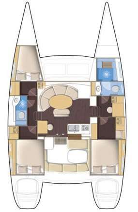 Plans du bateau Lagoon 380