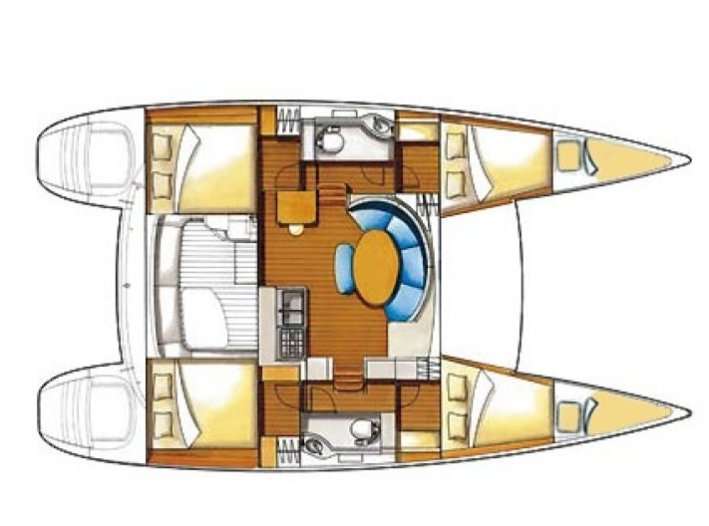 Plans du bateau Lagoon 380