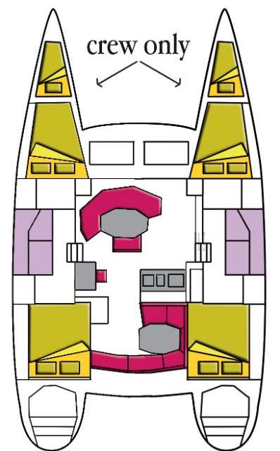 Plans du bateau Lagoon 380