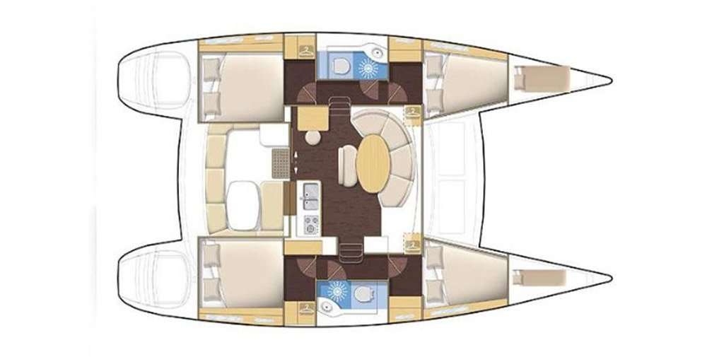 Plans du bateau Lagoon 380