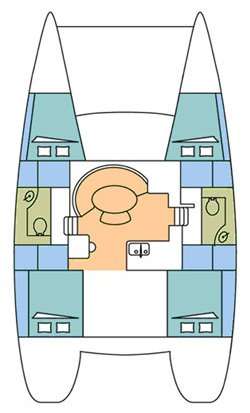 Plans du bateau Lagoon 380