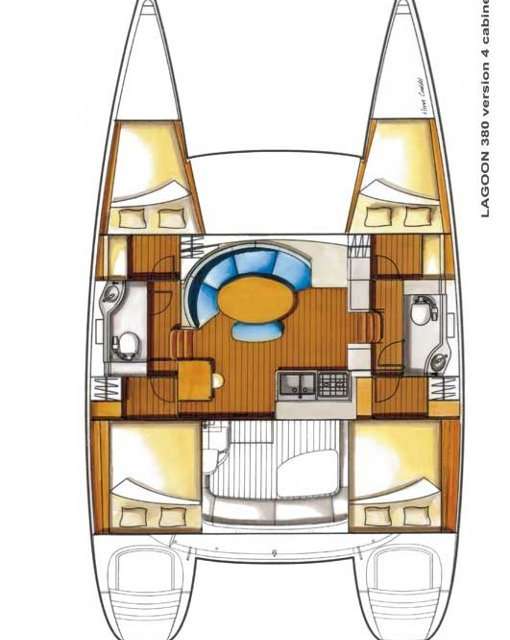 Plans du bateau Lagoon 380