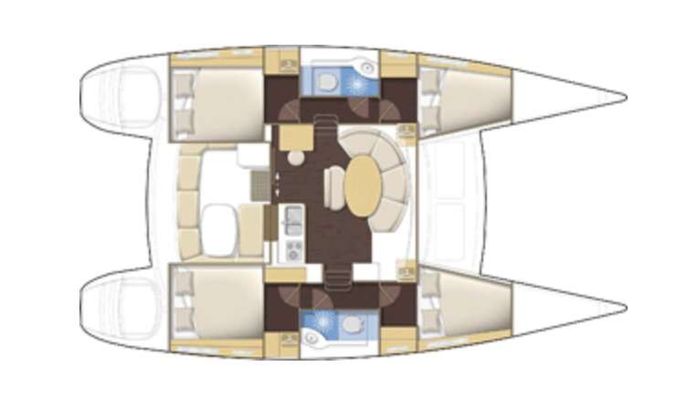 Piano della barca Lagoon 380